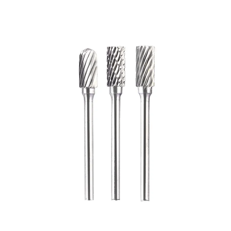 3mm Shank Tungsten Carbide Rotary Burr Set Alloy Grinding Bit Electric Grinder Drill for Metal Deburring Carving Polishing