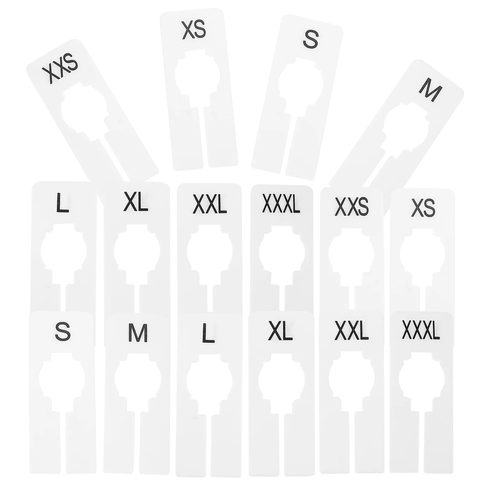 

16pcs Clothing Dividers 8 Sizes Clear Markings Plastic For Closet Drawer Suitcase Shelf Dividers Storage Organizer Home