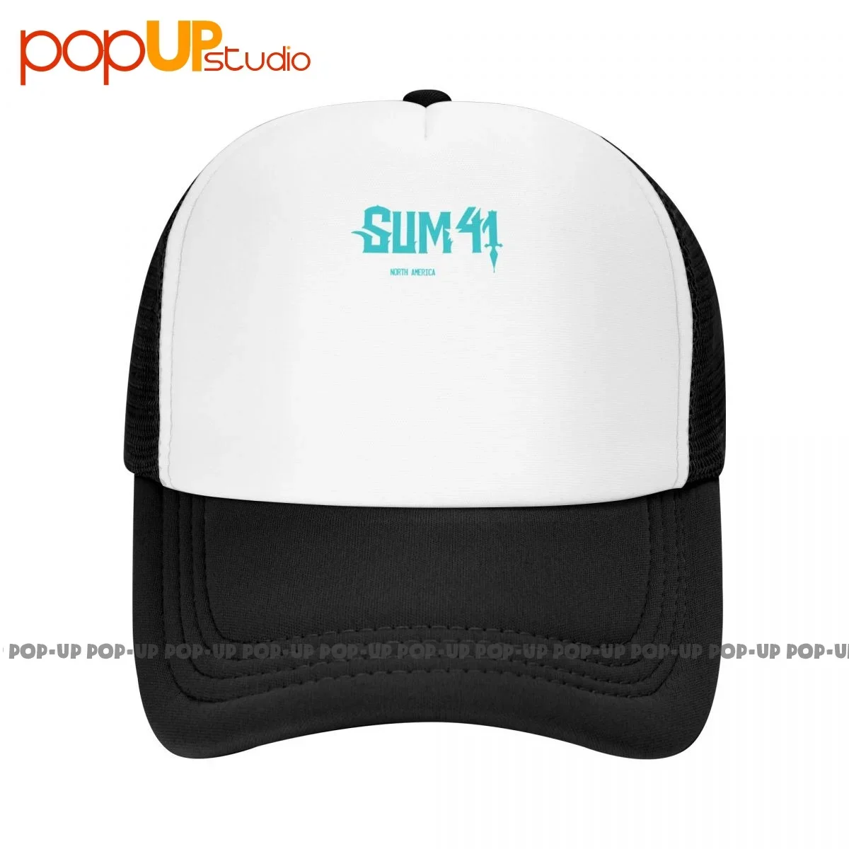 Sum 41 Blue Demon Tour Dates Band P-399 Baseball Cap Trucker Hats Breathable Sunscreen Hip Hop Hot Selling New