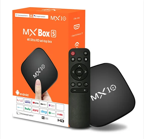 MX10 Android 143TV Box RK3228 Octa Core Cortex A55 Support 8K Video 4K 1000M LAN Wifi6 Media Player Cooling Fan
