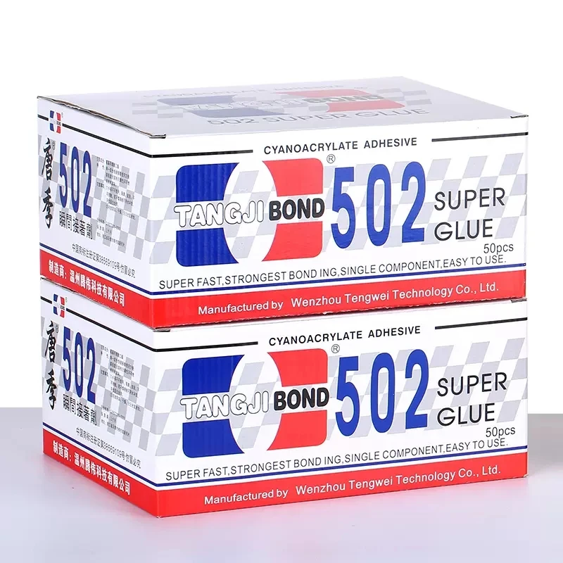 502 Super Glue Instant Quick Dry Cyanoacrylate Strong Adhesive Quick Bond Leather Rubber Metal Office Supplies Fast Glue 40ml