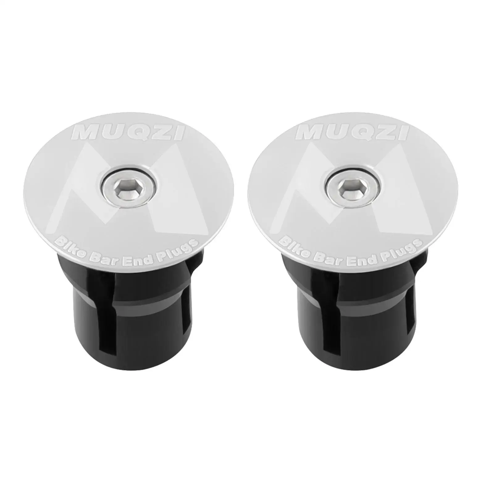 

Handlebar End Plugs Aluminum Alloy Bike Handle Caps Durable Bar Stoppers Dustproof Cover Accessories for Mountain Road Bicycles