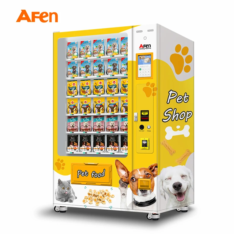 AF 24 Hours Self-Service Pet Food Vending Machine Large Capacity Vending Machines with Refrigeration In Public