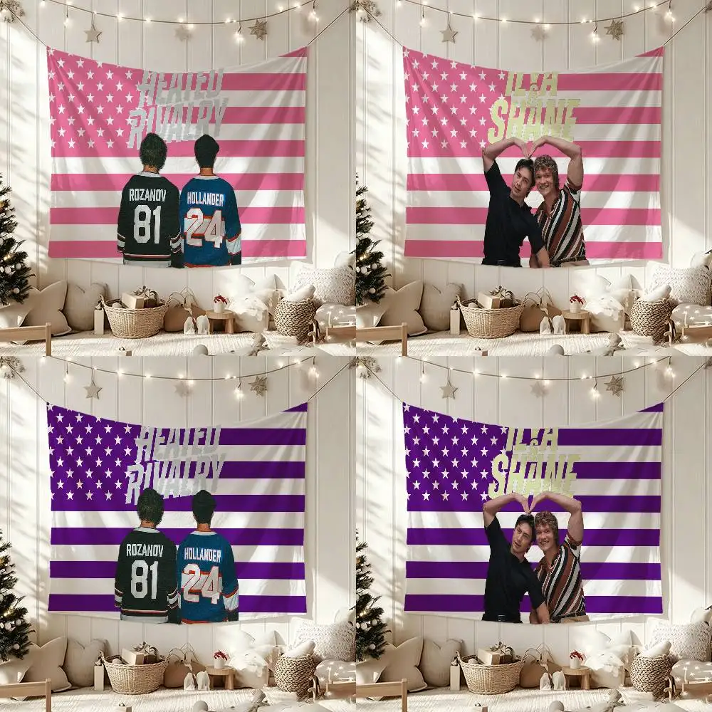 H-Heated Rivalry Flag Digital Printing Banner for Garage Wall Out Door Decoration