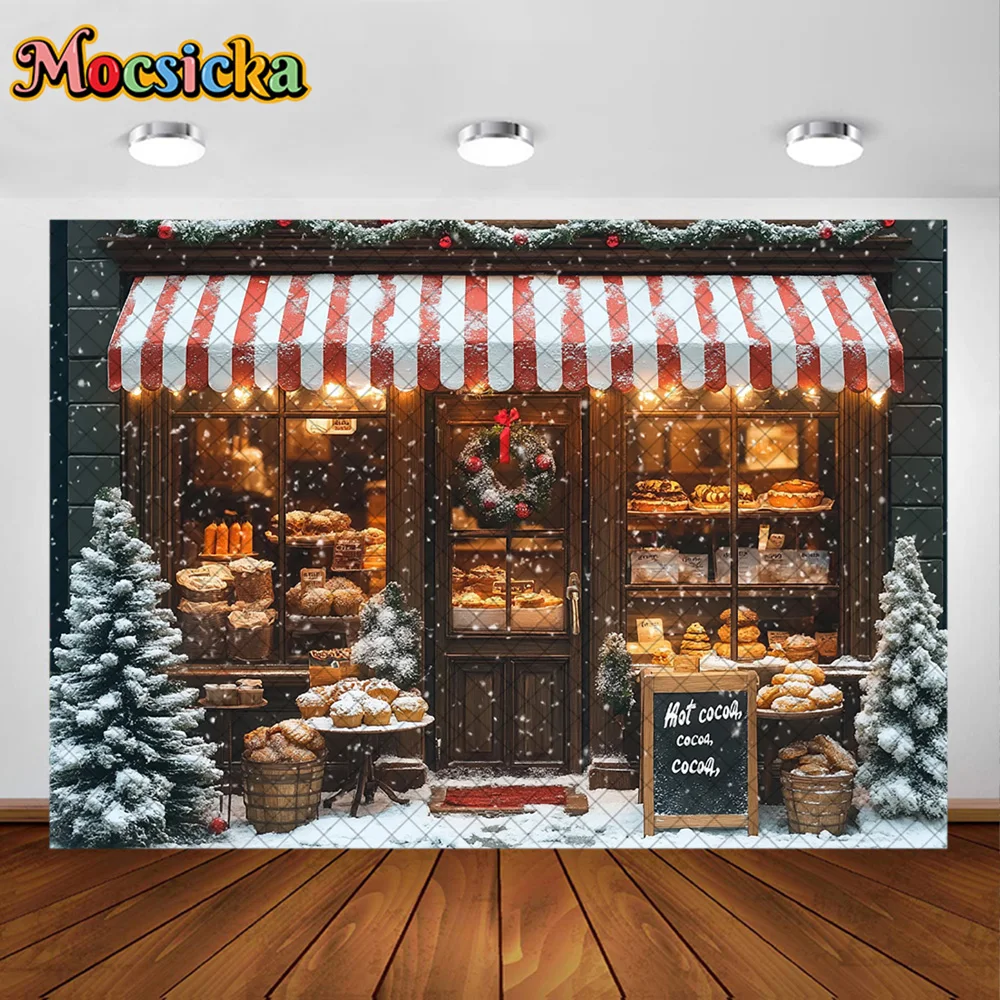 Mocsicka Photography Backdrop Christmas Children's Toy Store Decoration Kids Xmas Holiday Portrait Backgrounds For Photographs