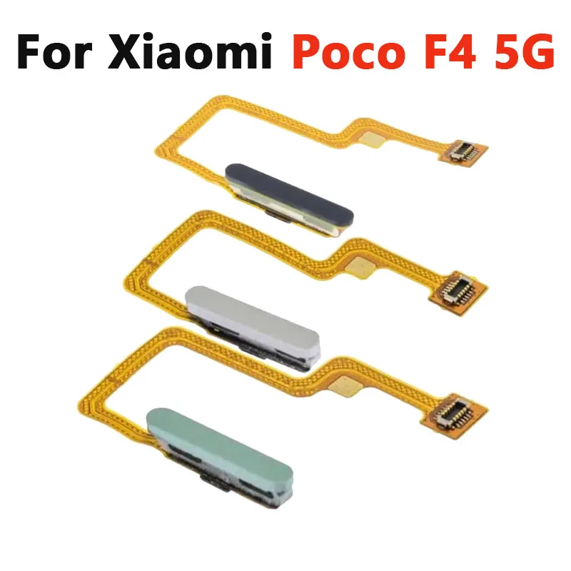 

New For Xiaomi POCO F4 5G Home Button Back Touch ID Finger Scanner Fingerprint Sensor Flex Cable