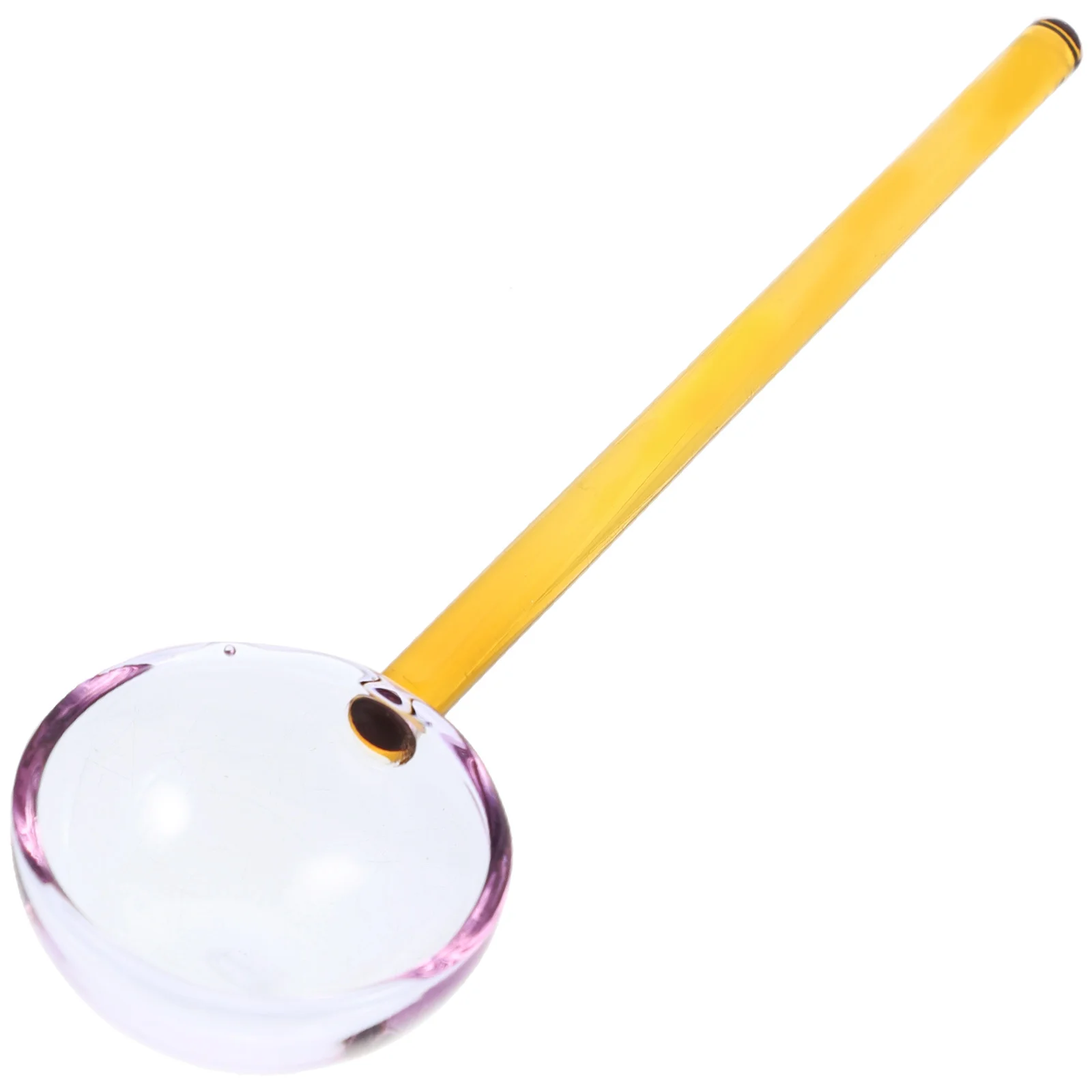 

Dessert Spoon Creative Glass Soup Spoon Elegant Milk Scoop Tableware Heat Resistant Borosilicate Long Handle for Home Restaurant