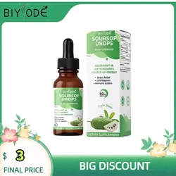 BIYODE SOURSOP DROPS ALL NATURAL PLANT SUPER FOOD Helps The Immune System Rich In Antioxidants Promotes Healthy Digestion