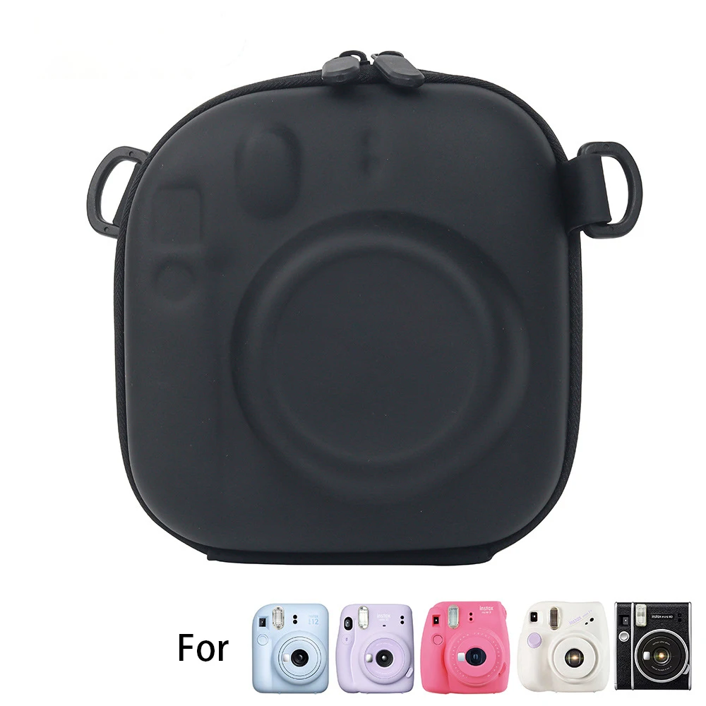 Fujifilm Instax Mini 7+ 8/9/11/12/90 EVA Universal Hard Case Organizer Bag Waterproof and Drop-proof with Shoulder Strapinsta