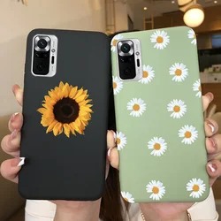 For Xiaomi Redmi Note 10 pro max phone Case Daisy Heart Avocado Soft Silicone Cover Phone Case on Redmi Note 10 Pro Max Funda