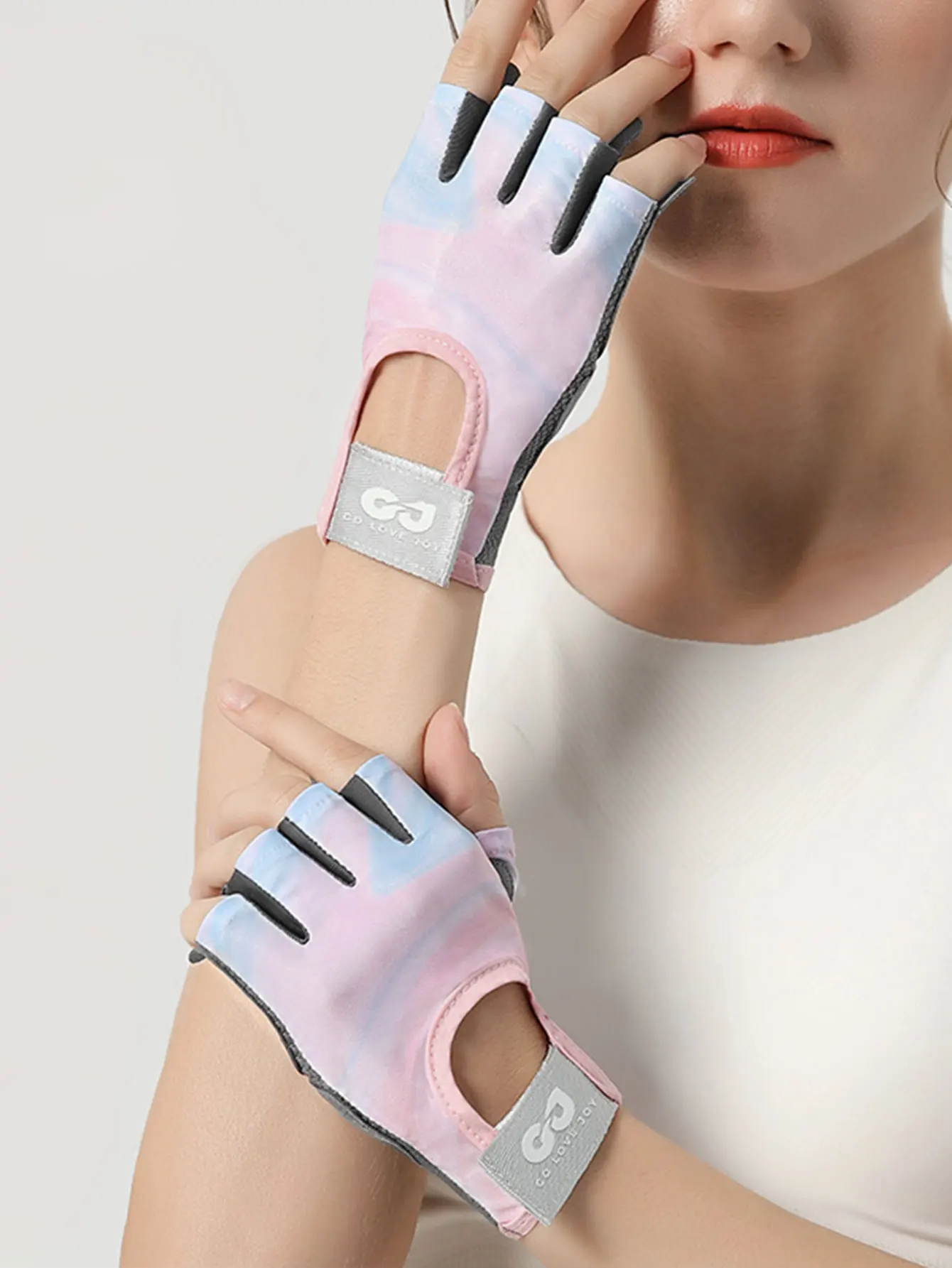 Atmungsaktive Halbfinger-Fitnesshandschuhe für Männer und Frauen, Leistung mit unseren langlebigen Halbfingerhandschuhen, handwaschbaren Handschuhen – Detail 1