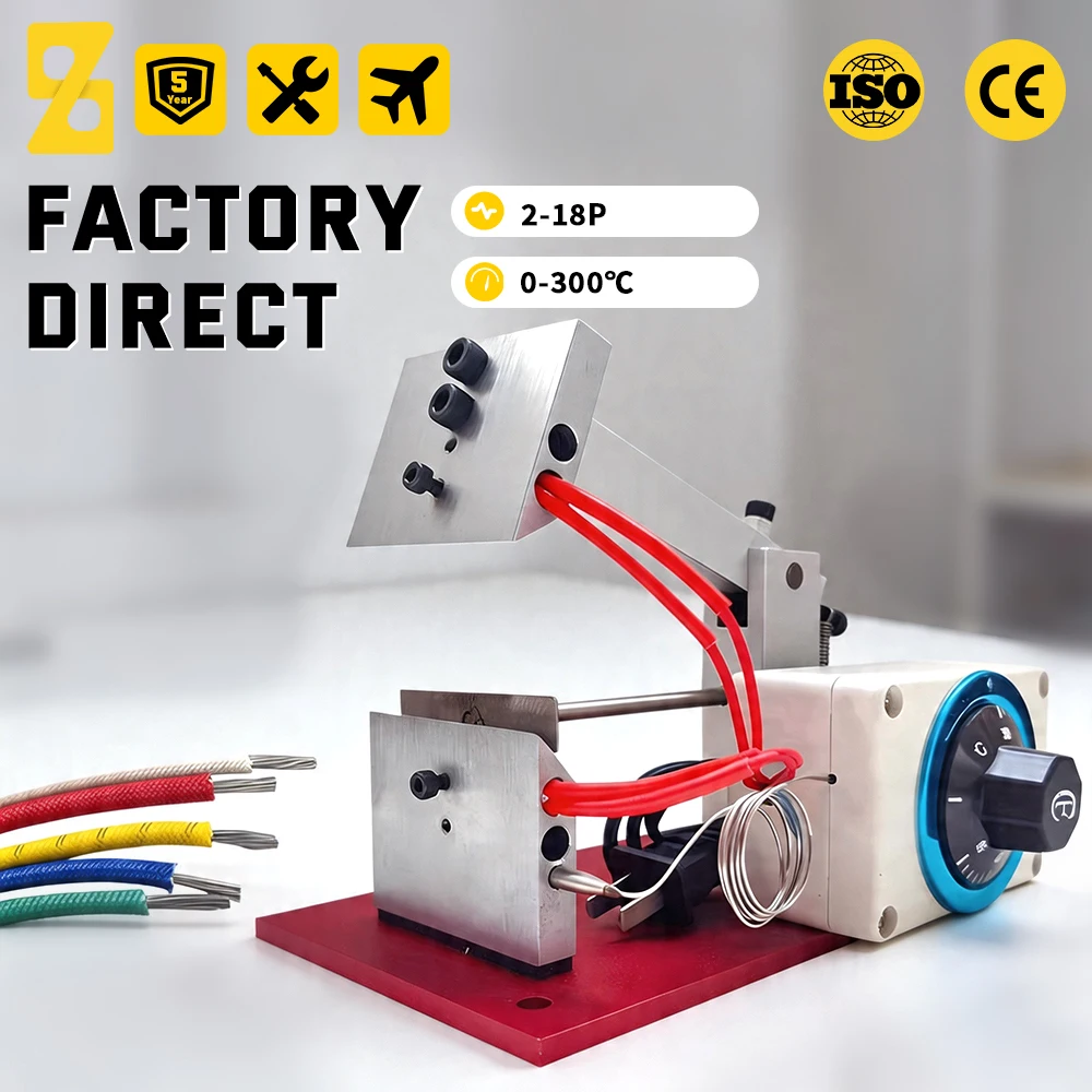 ZTEN Automatic Electric Heating Wire Stripping Machine Data Cable Core Wire Peeling Machine Foot-operated Wire Stripper Machine
