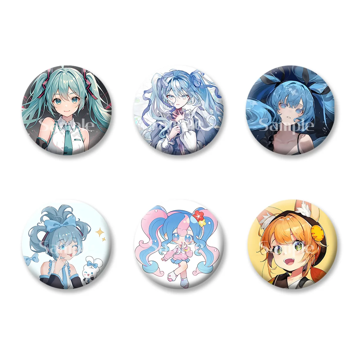 

Персонажи мультфильмов, милый стиль, японское аниме, флэш-значок, карты, сувенирные брелки, зеркало для макияжа, магнит на холодильник, аксессуары ACG