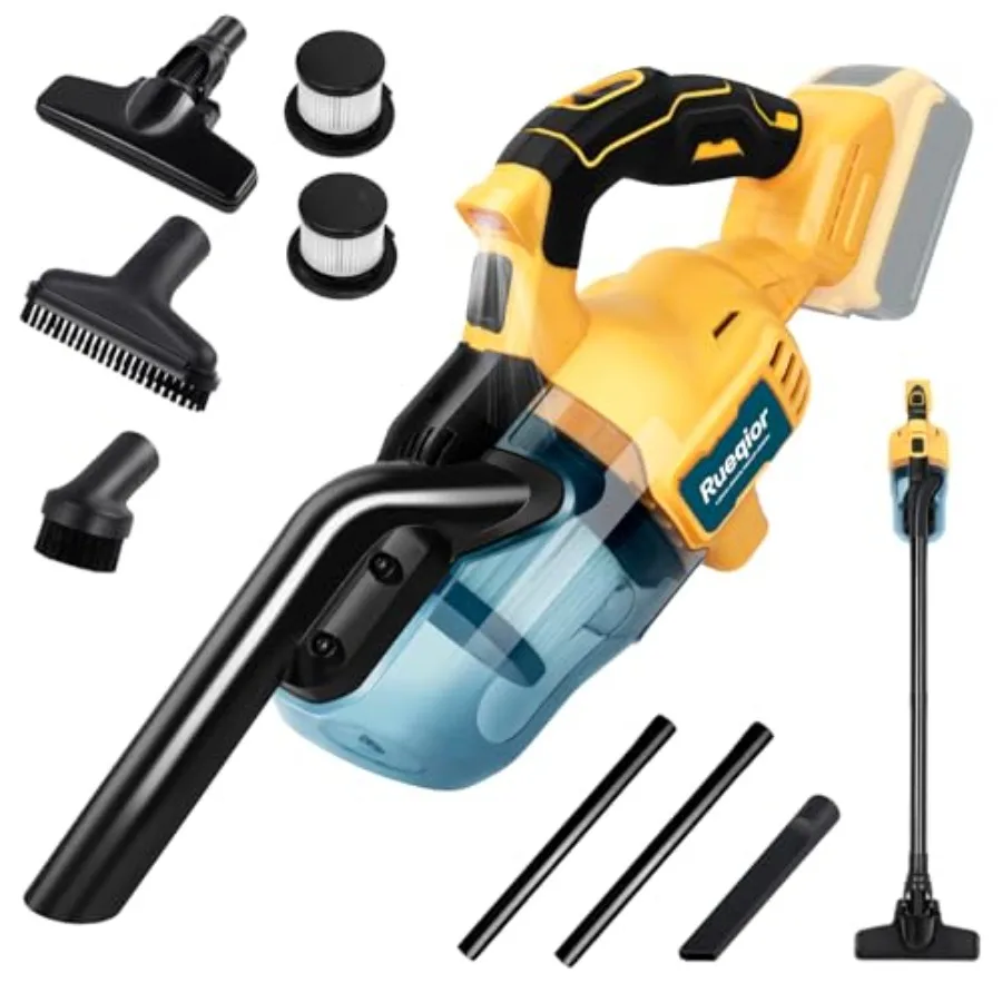 

Cordless Vacuum for DeWalt 20V Battery 5 in 1 Handheld Electric Vacuum Cleaner with 400W Powerful Motor 46 CFM Portable Hand Va