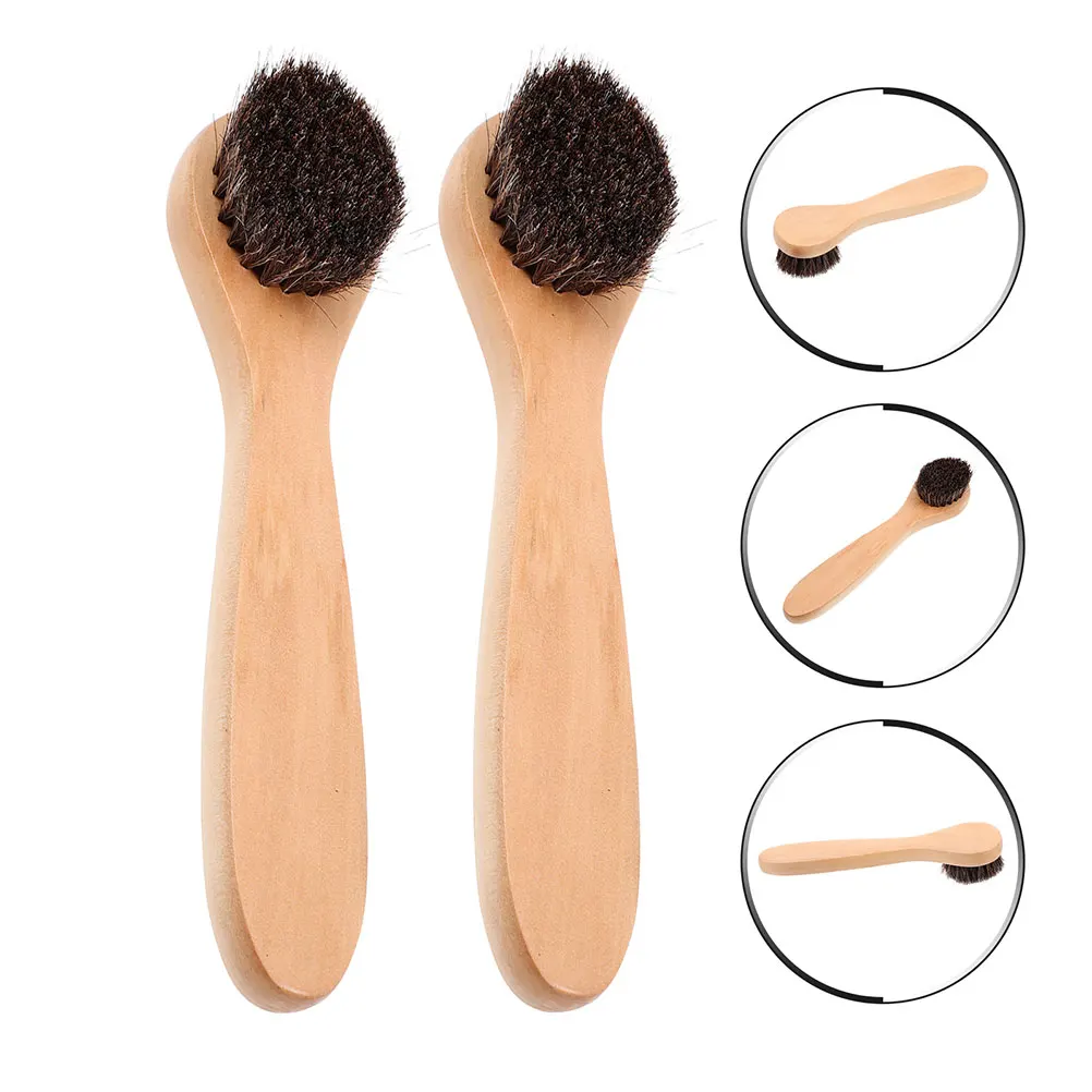 

3pcs Soft Bristle Face Cleaning Brush For Deep Cleansing Gentle Exfoliating Facial Scrubber Wood Handle Travel Skincare Tool