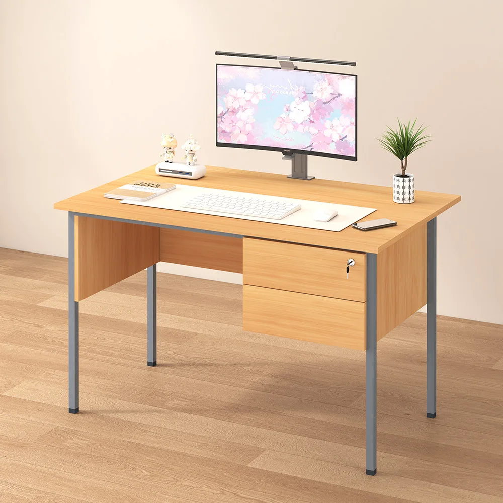 Export Staff Desk Office Furniture Office Board Staff Space Single Locked Drawer Two Drawers Computer Desk