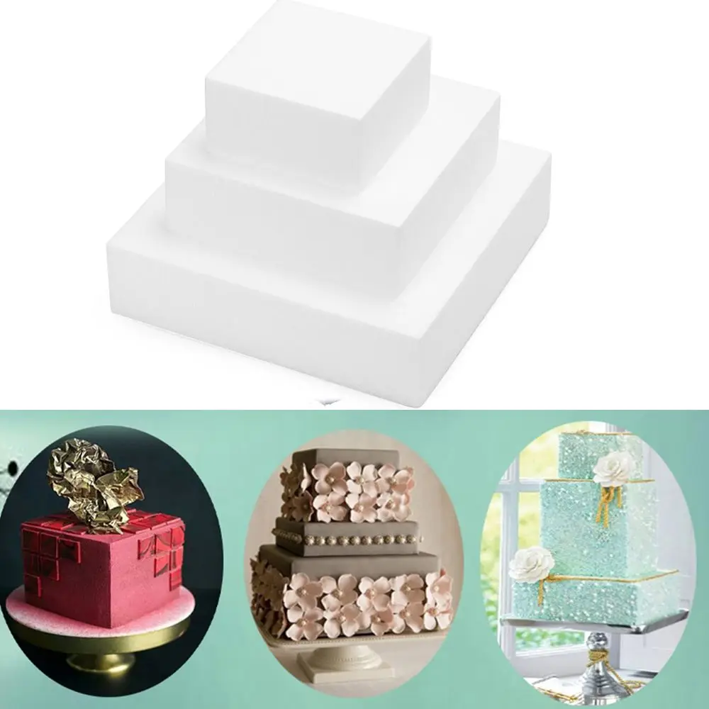 4/6/8/ inch DIY Styrofoam Bakeware Practice Model Cake Dummy Baking Mold Foam Cake Mould