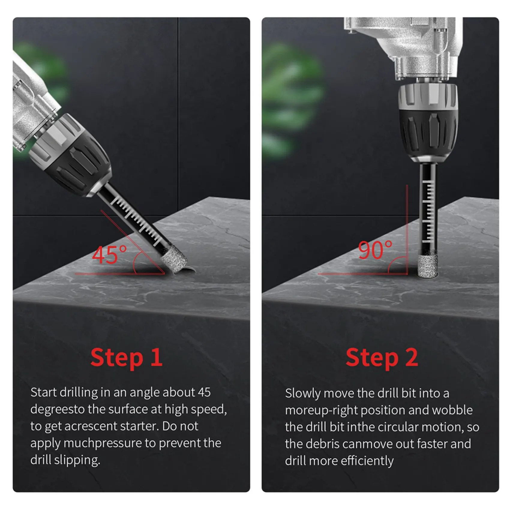 40Pcs Diamond Drill…