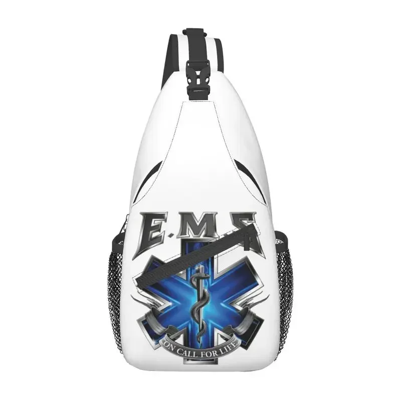 

Ems Star Of Life Sling Bag Men Fashion Emt Paramedic Medical Shoulder Chest Crossbody Backpack Cycling Camping Daypack