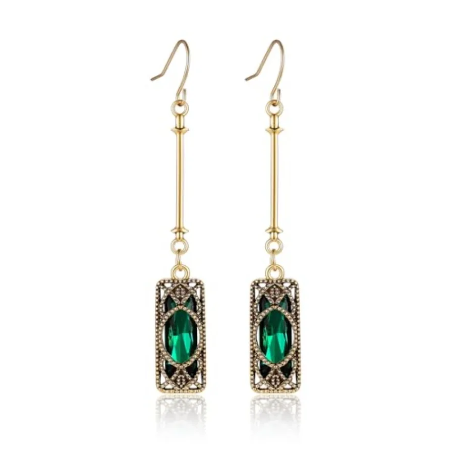 

Silver/Gold Boho Dangle Statement Earrings for Women Trendy, Handmade Vintage Dainty Cute Long Drop Summer Earrings, fashion Ac