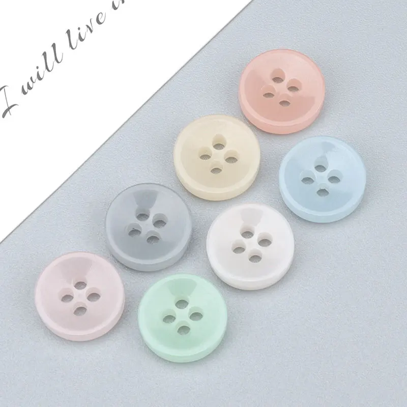 10Pcs Assorted Coloured Buttons Resin Sewing 11mm Buttons For Baby Clothes Novel Child Accessories Craft DIY Cardigan Needlework