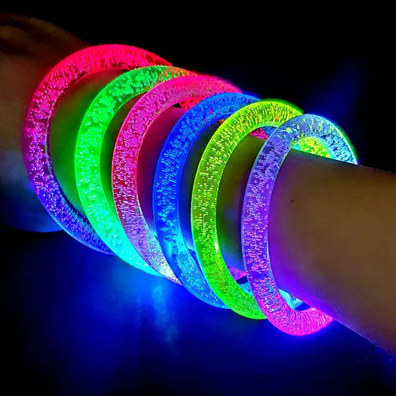 New Party Fluorescence Light Glow Sticks Bracelets Kids Adult Glow Stick Bracelet LED Flashing Wristband Glowing In The Dark Toy