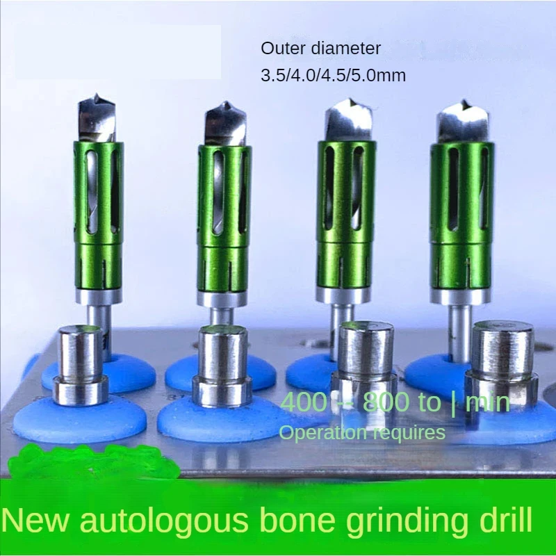 

Dental implant Drill Self-Grinding Bone Powder Connector autologous drill Medical Stainless steel material high quality