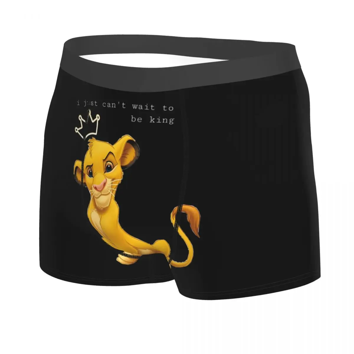 Novedad masculina personalizada, ropa interior de película del Rey León, calzoncillos Boxer Hakuna Matata, pantalones cortos elásticos, bragas, calzoncillos