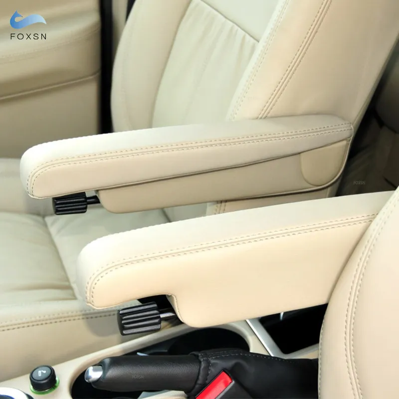 For Land Rover Freelander 2 2007 2008 2009-2015 2pcs Car Accessories Driver & Passenger Side Seat Armrest Handle Leather Cover