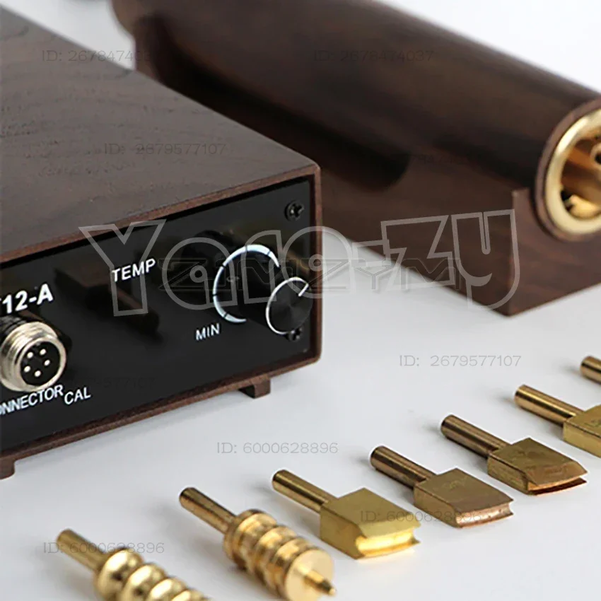 220V Electronic Hot Leather Edge Creaser Machine Brass Stamp Heater Grooving Iron Edge Sealing Tools Leathercraft Stamping 72W B