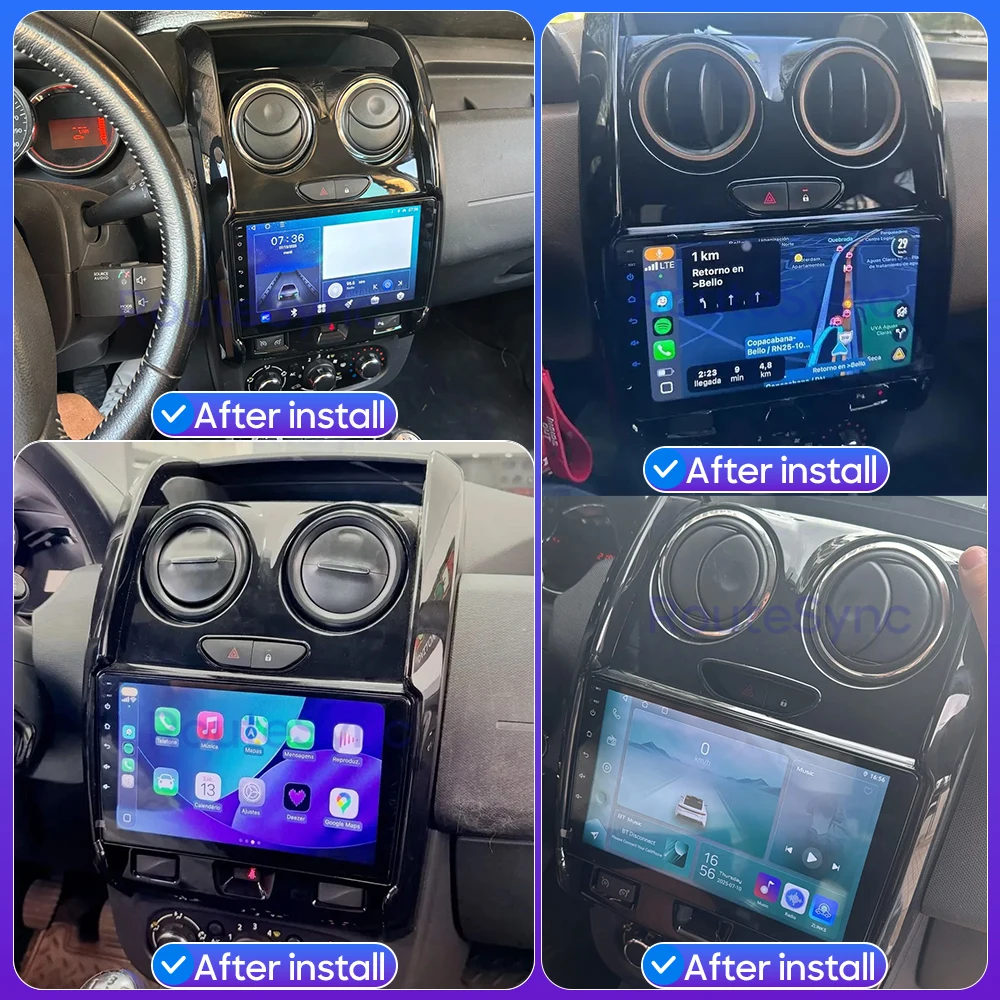 For Renault Duster Dacia Duster 2015 2016 2017 - 2021 Android Car Radio Multimedia Video Player Carplay Auto Navigation GPS 2DIN view 3