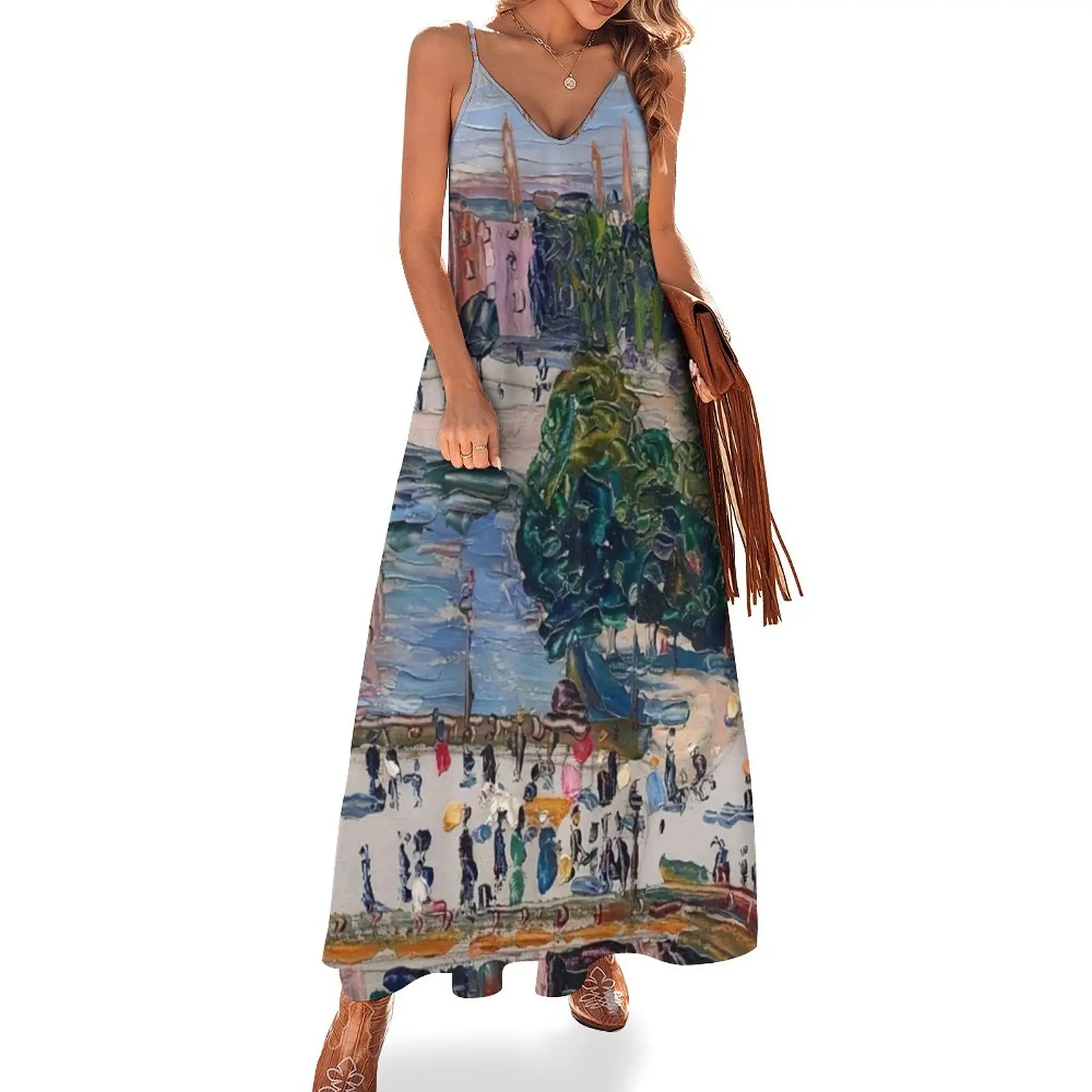 

Kandinsky ,Amsterdam—View from the Window Sleeveless Dress Dresses