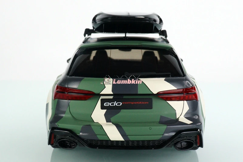 Gt Spirit 1:18 For Aodi RS6 C8 Avant Modified Wawa Camo Wagon Model Gift Collectible Miniature