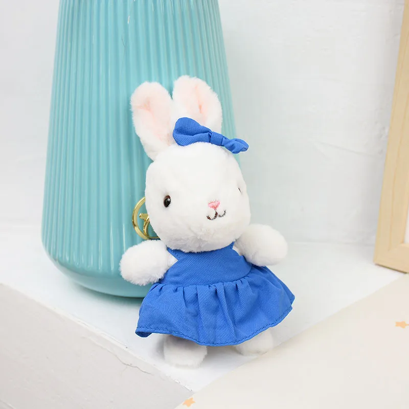 New creative cartoon rabbit plush toy girl heart French rabbit doll pendant girl bag accessories small gifts