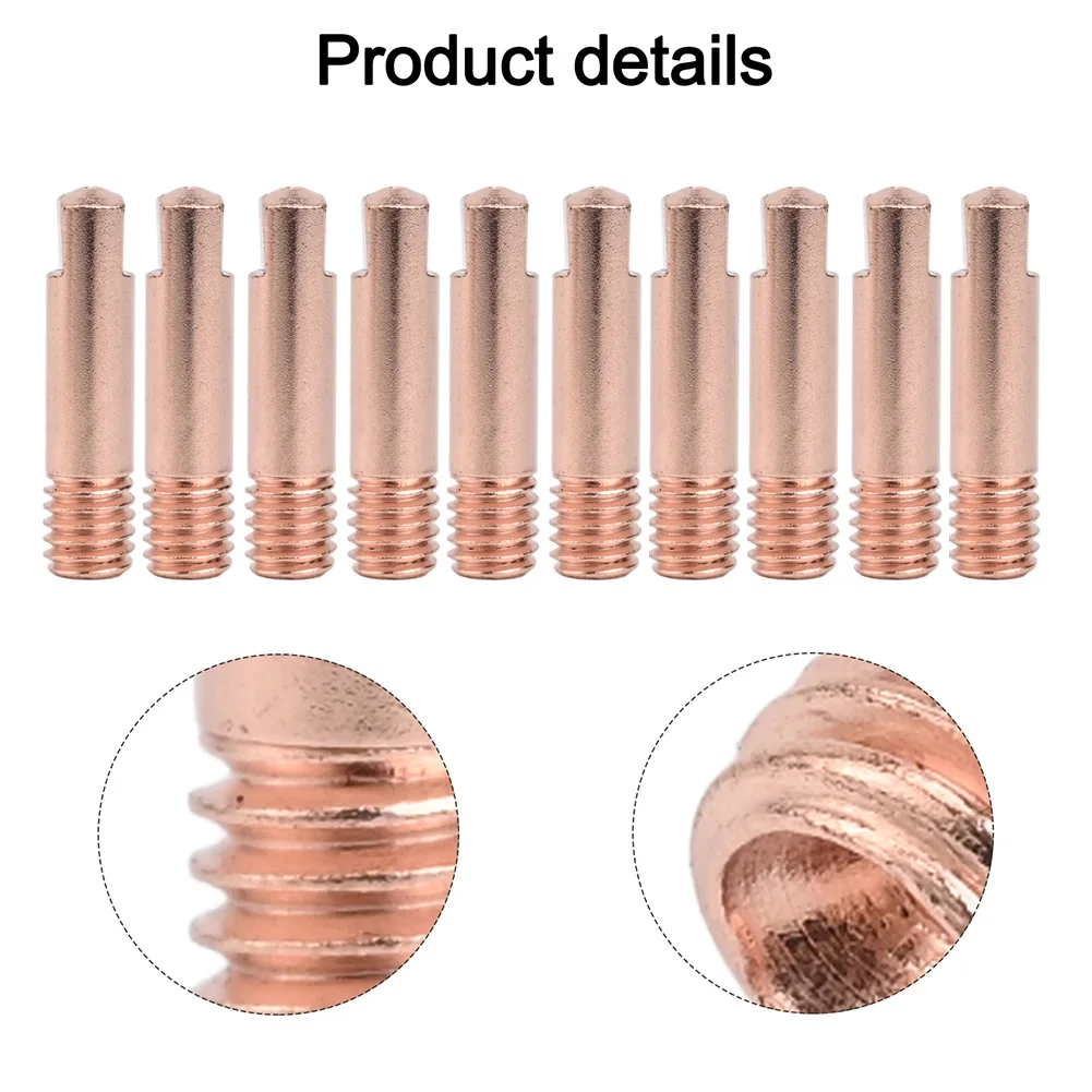 Complete 15PCS For MIG Contact Tips for 0 6mm Welding Includes 2 Gasless Nozzles 2 Diffusers and Wrench for Easy Setup