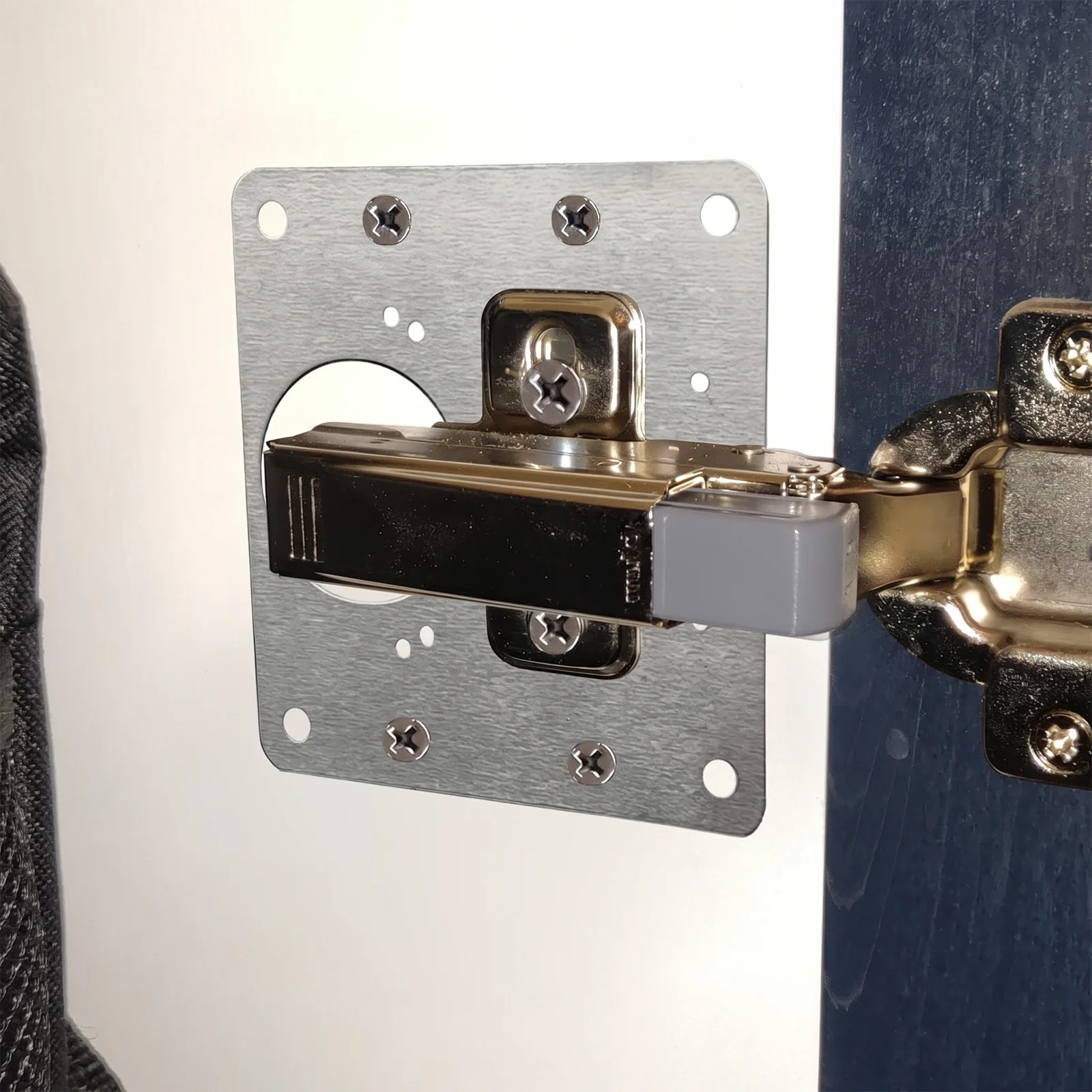 Cupboard Door Hinge Repair Plates Stainless Steel Fix Board Wood Furniture Cabinet Drawer Window Hinge Bracket, Multiple Uses