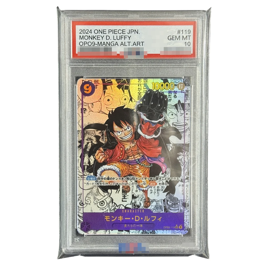 

DIY 2024 OP09-Manga Alt.Art OPCG One Piece Cards - Выпускные карты Monkey D. Luffy GEM MT 10, коллекция голографических флэш-памяти, подарки
