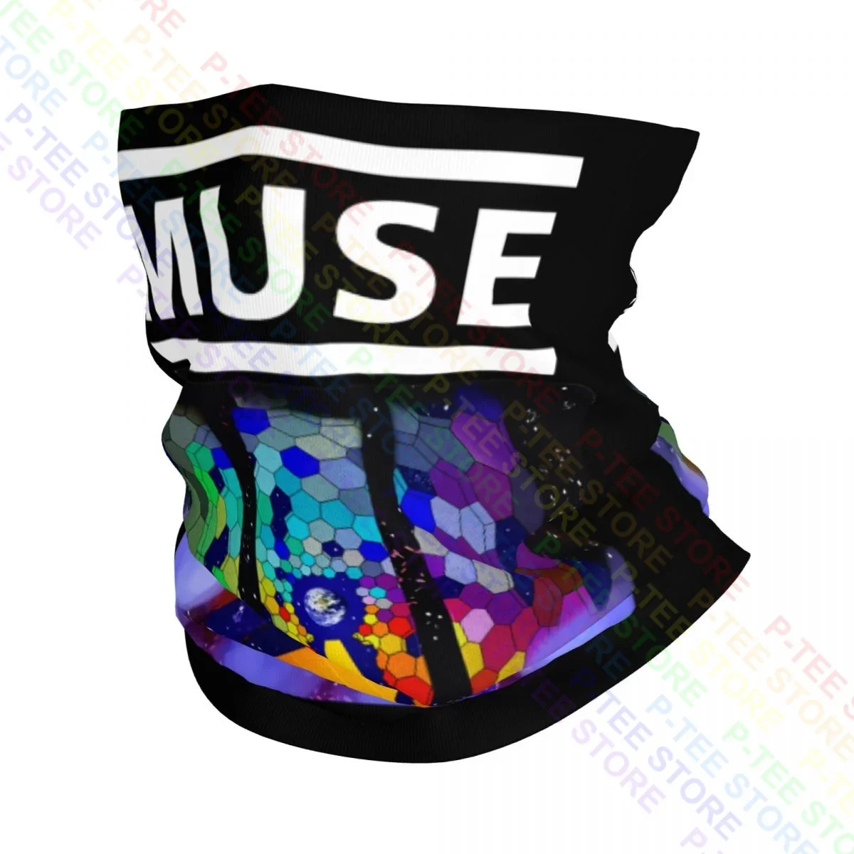 Muse British Rock Band Album Musik Hot Neck Gaiter Bandana Schal Gesichtsmaske Skimode UV-Schutz