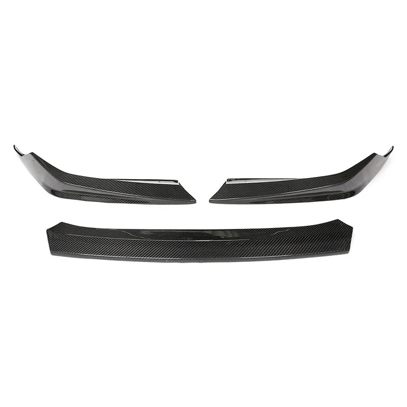 Hot Selling Mp Style Real Dry Carbon Fiber Modified Small Bumper Lip Three-piece Set Front Bumper Suitable For BMW F90 M5