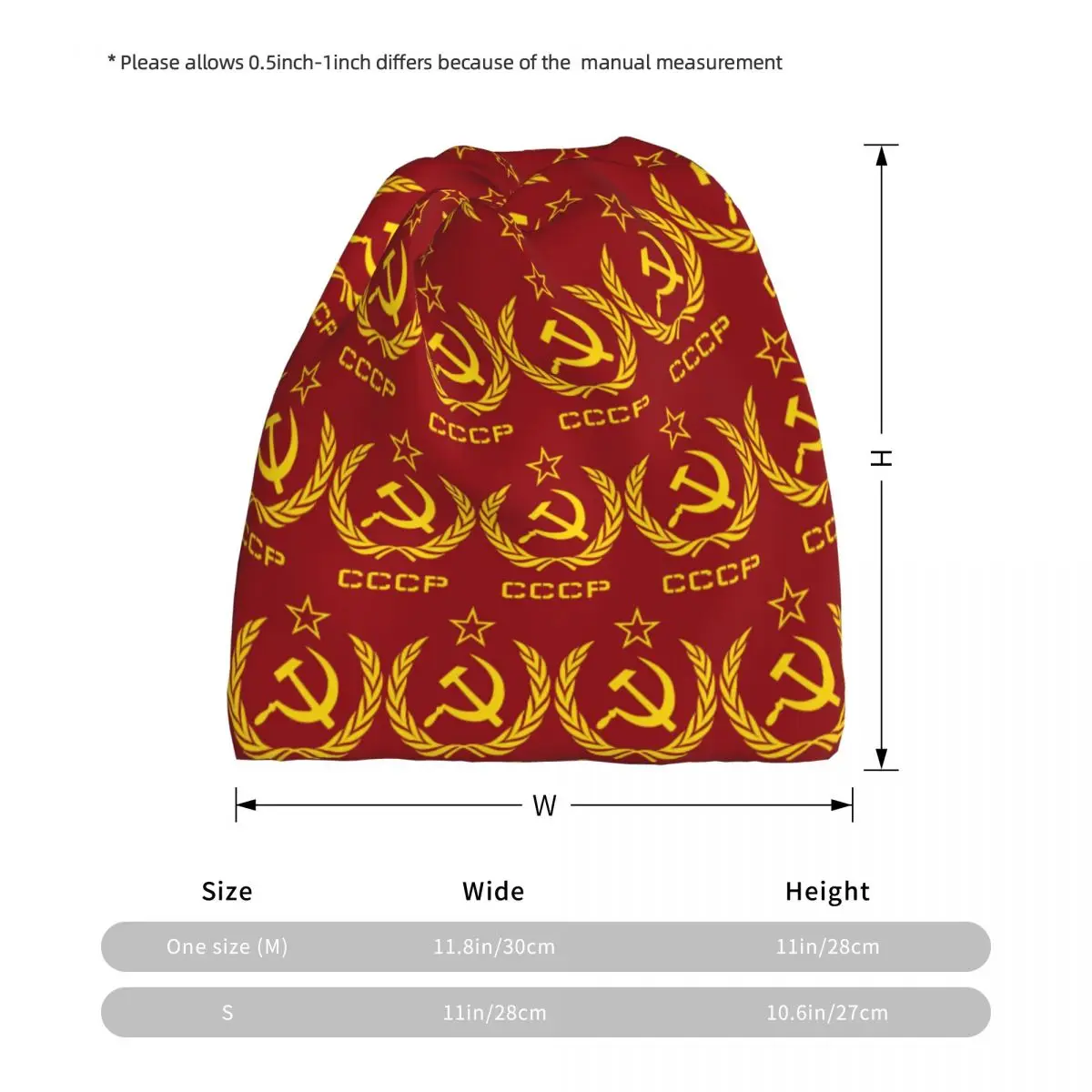

Russian USSR Soviet Union Hammer And Sickle CCCP Communist Bandana Neck Gaiter Magic Scarf Warm Balaclava Beanies Hat Unisex