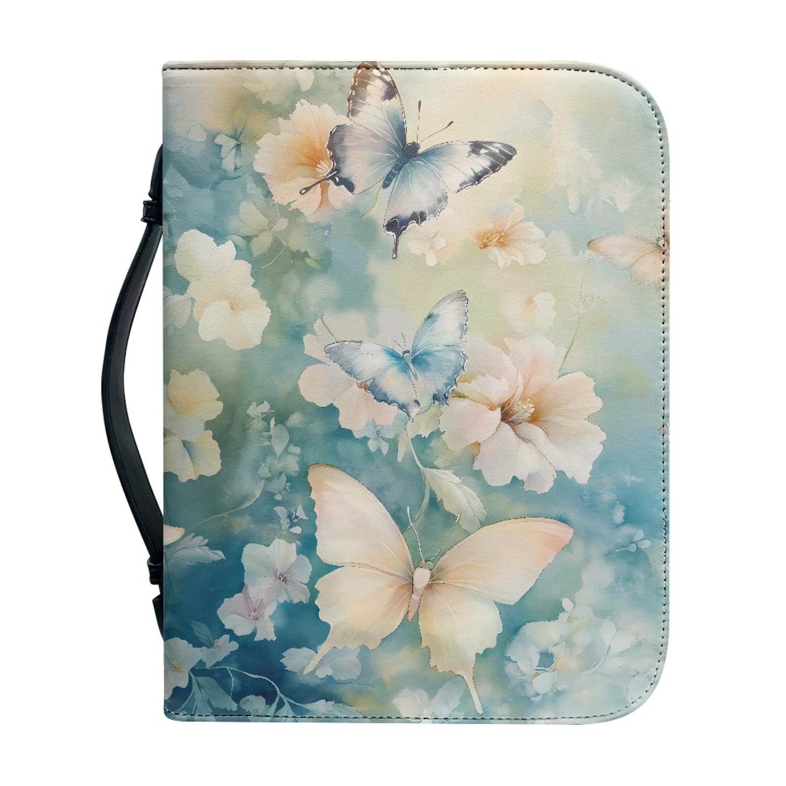 XIXIRIMIDO Butterfly Blossom Protective Bible Cover for Christian Prayer PU Leather Bible Carrying Case 2026 Collection