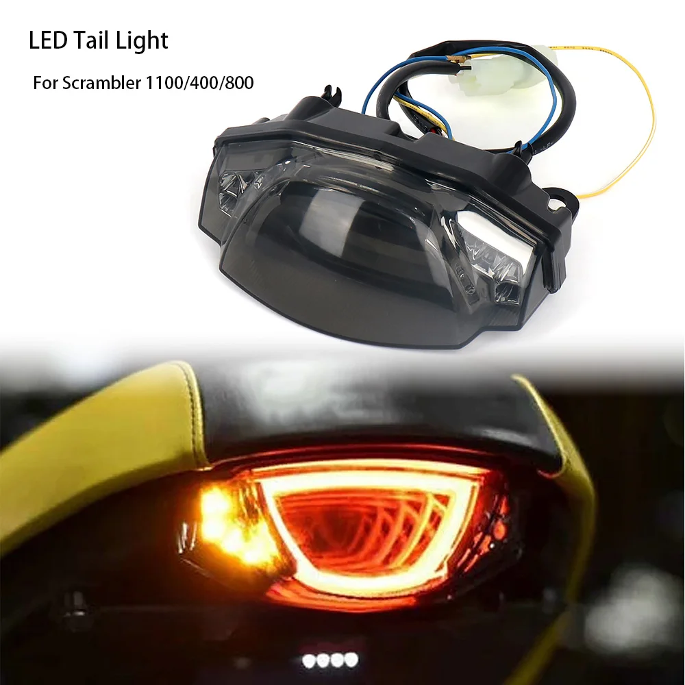 New Motorcycle Accessories Integration LED Tail Light Turn Signal Lamp Assembly For DUCATI SCRAMBLER 400 Scrambler 800 1100