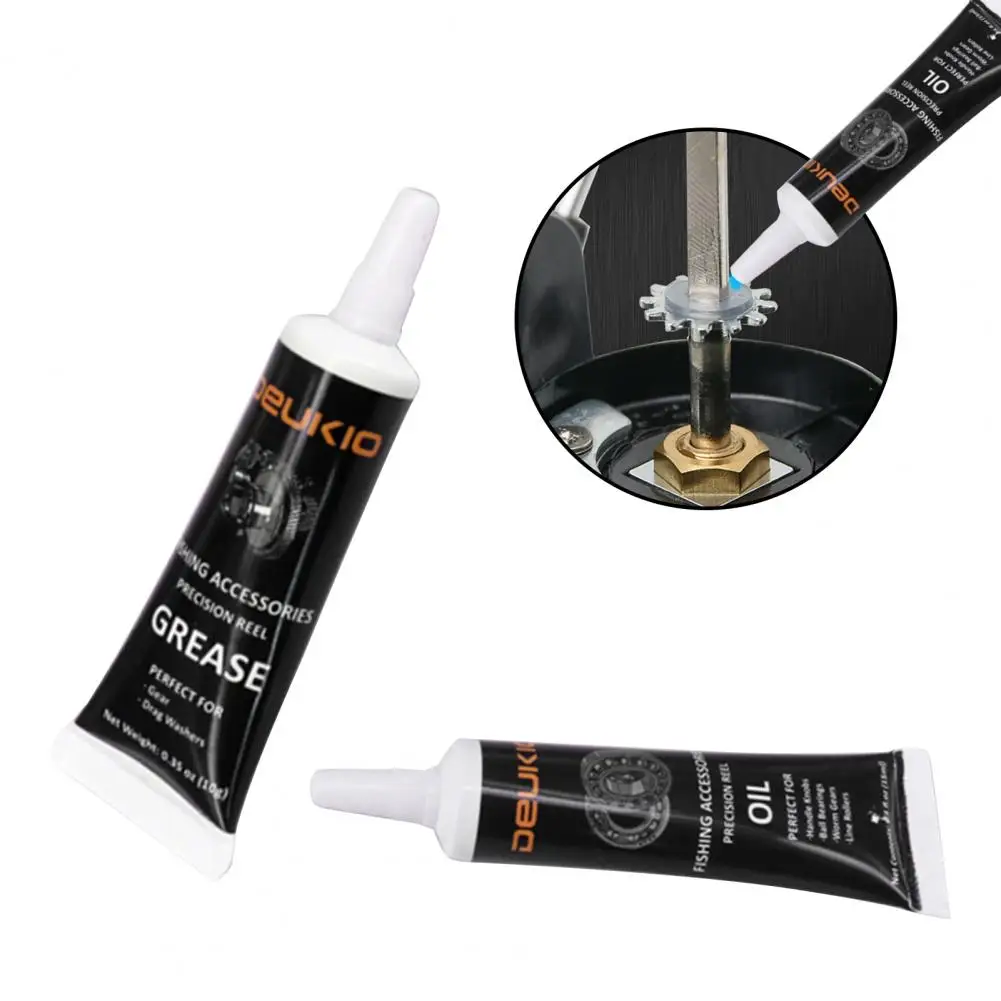 Reel Oil Grease 1 Set Universal Smooth High Adhesive Property Fishing Wheel Bearing Oil Grease Angling Accessories