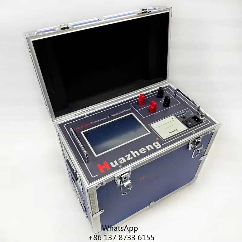 Huazheng 50A High Accuracy Digital Touch Display Ohmic Measurement Station Power Transformer Winding Resistance Tester