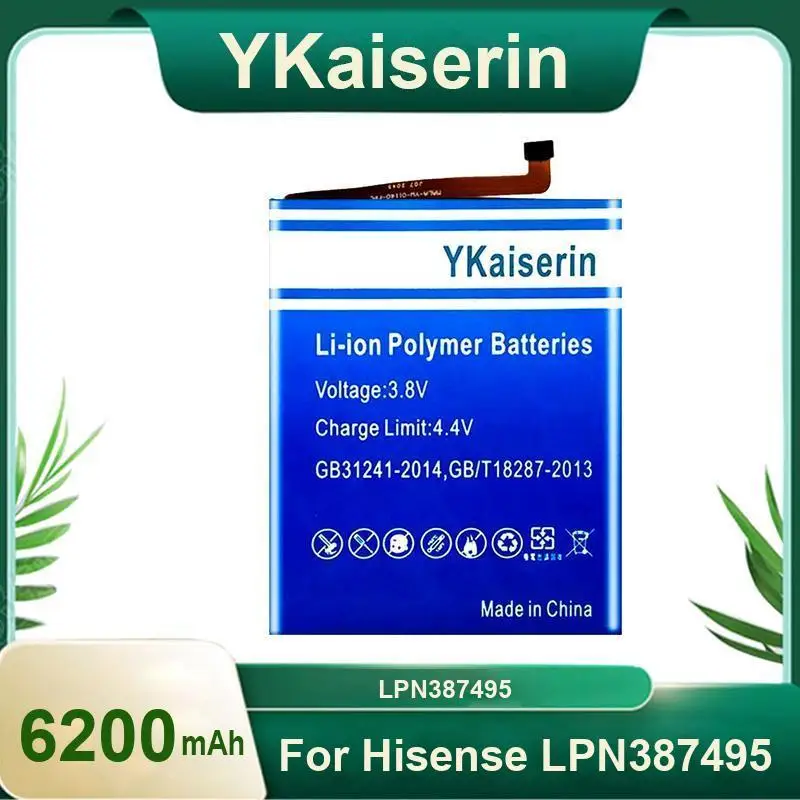 

Для Hisense LPN387495 аккумулятор мобильного телефона 6200 мАч износостойкий надежный источник питания