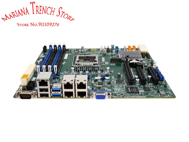 X11SSH-LN4F for Supermicro Motherboard LGA1151 E3-1200 v6/v5  7th/6th Gen. i3  DDR4  Quad GbE LAN with Intel® i210-AT