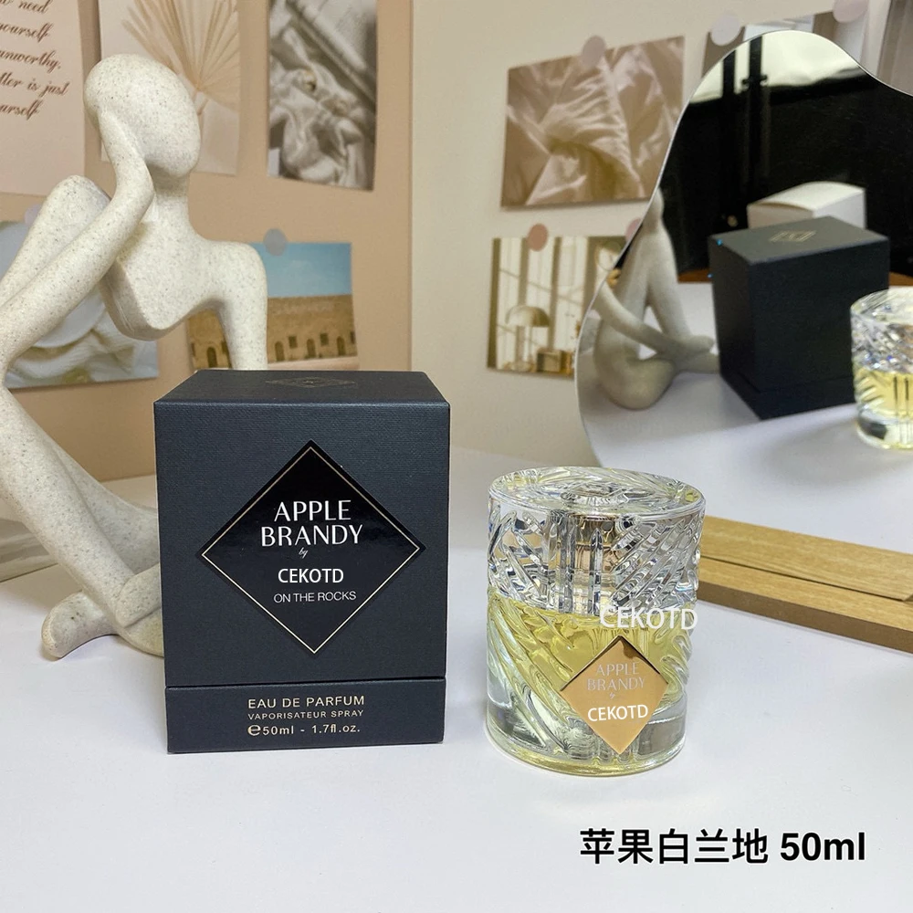 50 مللي ماركة الملائكة حصة عطر دائم الأزهار الطبيعية فاكهي الجليد الورد لهب الشيح التفاح براندي EDT للرجال والنساء