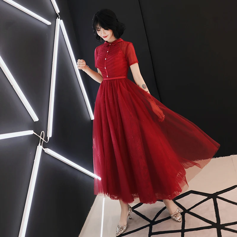 

Ele Performance Вечернее платье Пышная юбка Host Dr для студентов средней талии Шелковое шифоновое кружево ort Sve