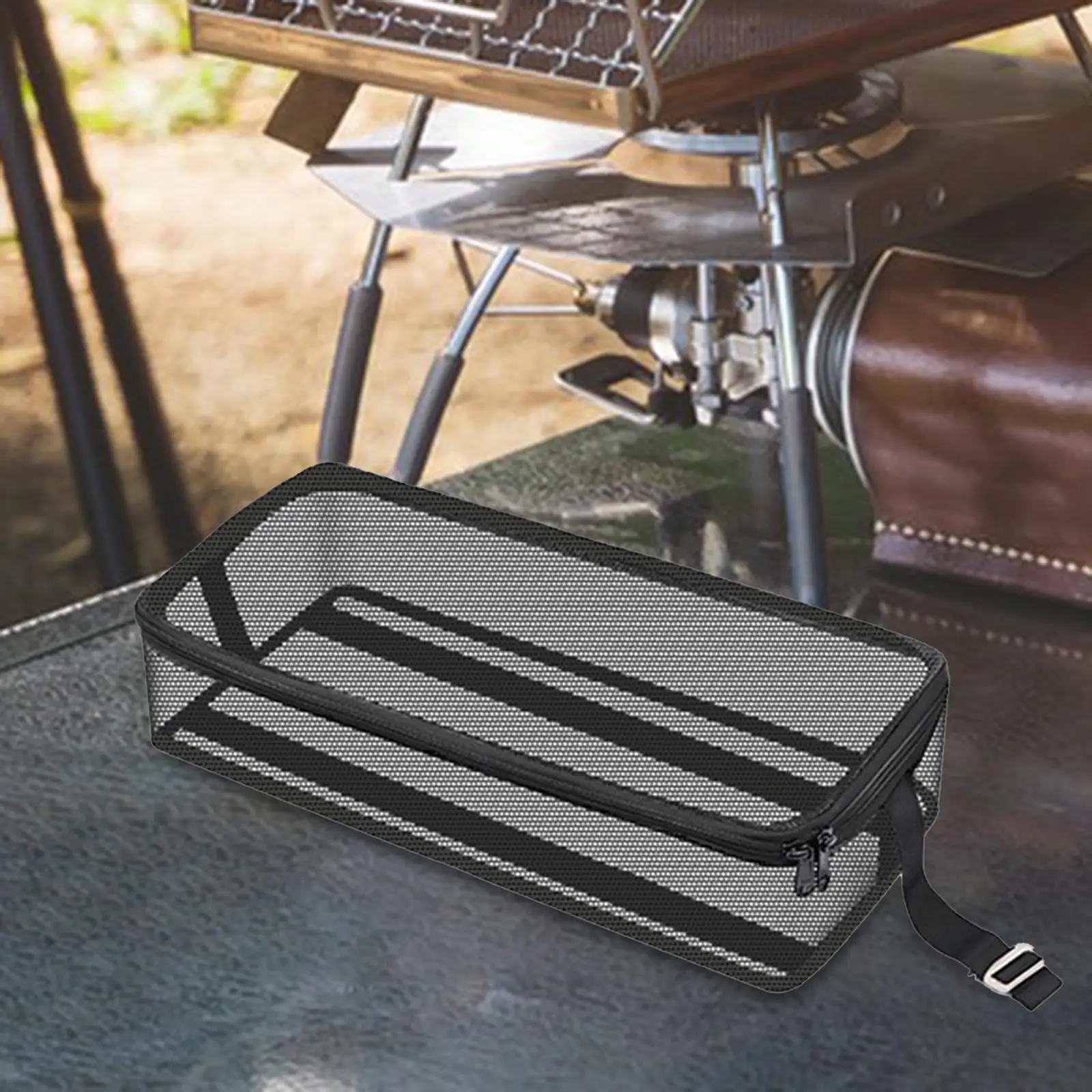 

Camping Travel Cooking Utensils Organizer Breathable Mesh Bag Camping Cookware Storage Bag Carry Bag for Travel Outdoor Garden