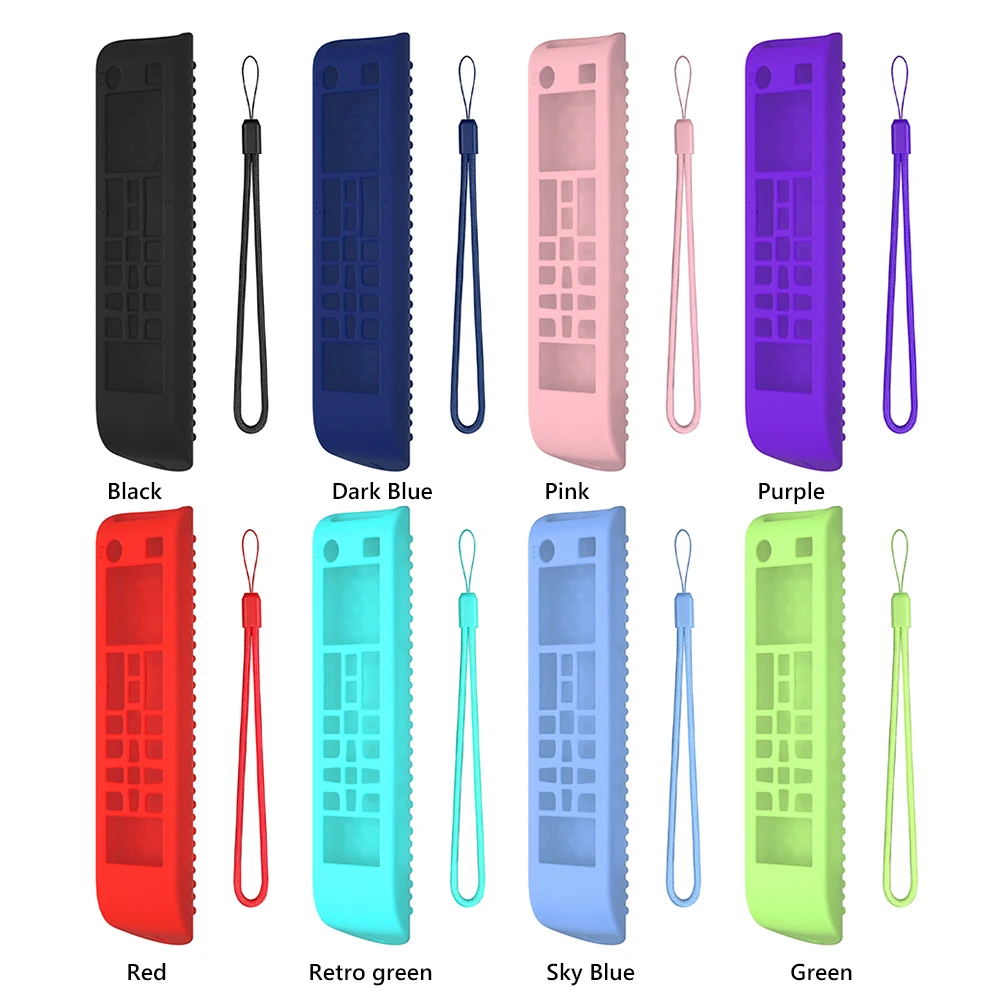 Custodia protettiva in silicone Custodia protettiva antiscivolo per controller con cordino per telecomando Samsung Smart TV BN59-01315A 01315B